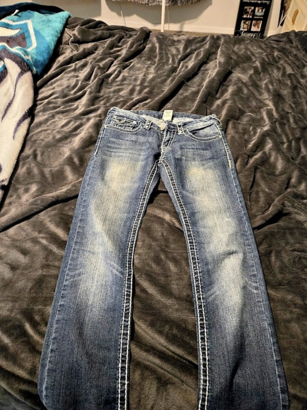 True Religion Joey Super T Skinny Jeans in Blue